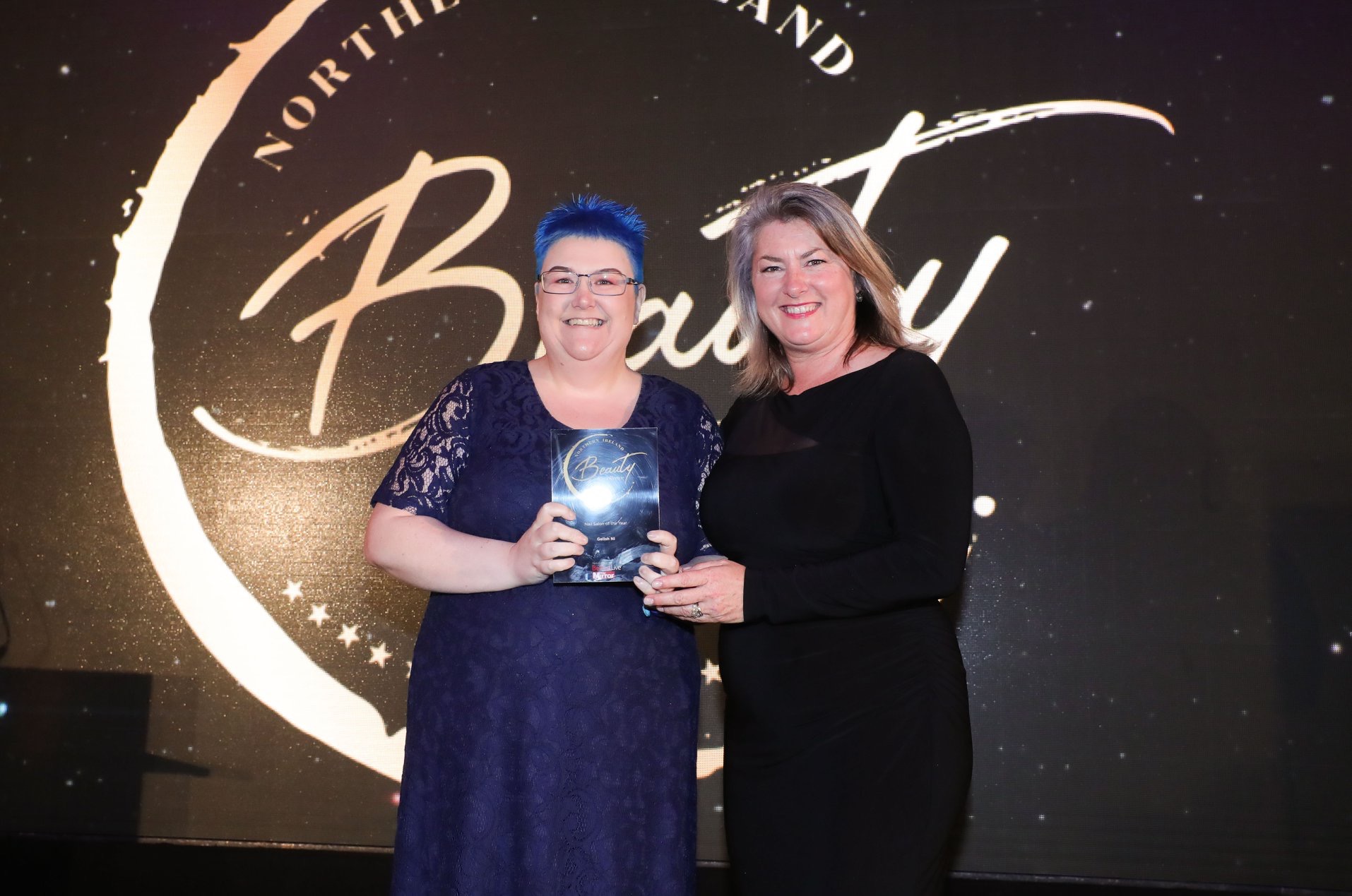 Nail Salon of the Year winner, Lisa Acton of Gelish NI, Creative Academy's Northern Irish Distributor and an Education Ambassador